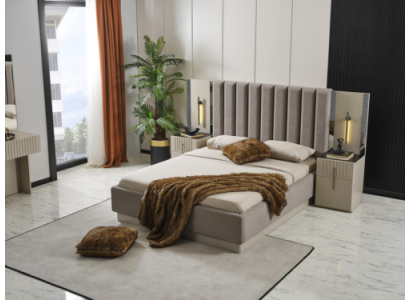 Complete e Gray Bedroom Suite Double bed Dressing table 4-piece set