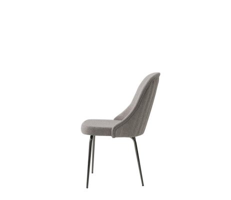 Dining room furniture set in gray modern dining table upholstered chairs 9 pieces. set