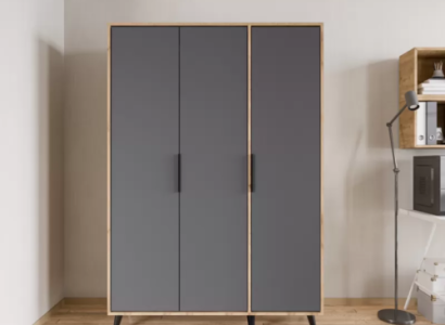 Gray Brown Modern Design Wardrobe Rectangular Bedroom Luxury