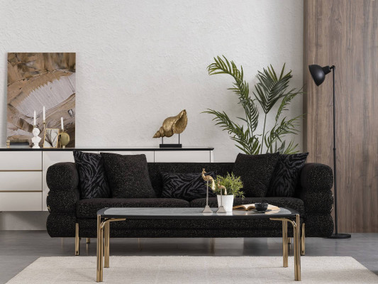 Couch set 3+3+1 Seater Luxury Armchair Living room Suite Sofas 3-piece