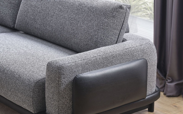 Designer Sofa set Living room Wood Furniture 3-Seater Armchair Coffee tables