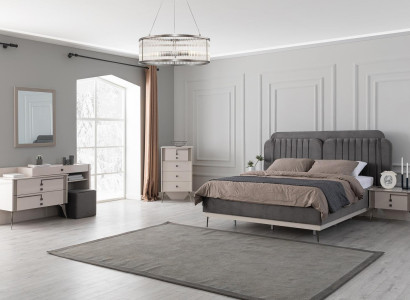 Bedroom Complete e Suite Bed 2x Bedside tables Furniture Luxury 7 pieces