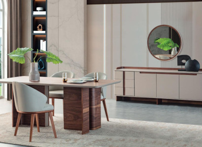 exclusive Dining room Furniture Robust Dining table Designer Sideboard Chairs