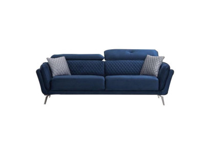 Blue's Textile Sofa Modern Living room Three Seater Luxury 3-Seater Couch