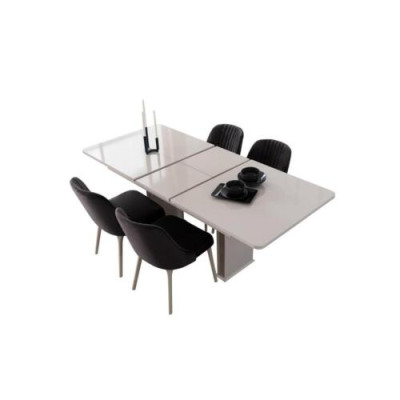 Luxurious White Table Dining Room Furniture Wooden Tables Tables