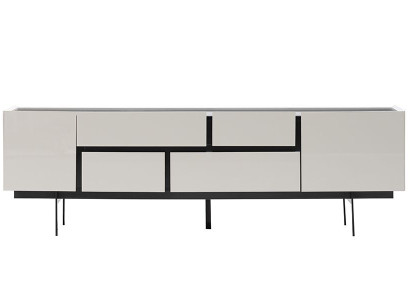 Luxury TV cabinet lowboard tv stand sideboard living room wood white modern