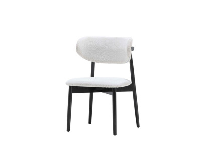 Stylish White-Black Chair Luxurious Dining room Upholstered Chair new