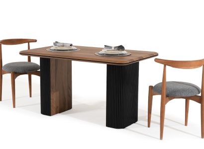 Dining room Suite Dining set Dining table Chairs 5pcs Brown Classic