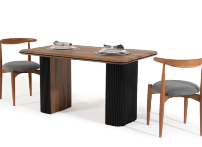 Classic Suite Dining set Dining room Dining table Chairs 3pcs Brown
