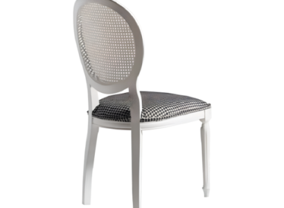 Suite Dining chairs Upholstered chairs Kitchen chairs Set 4pcs White Wood