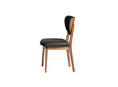 Dining chairs Suite Wooden chairs Kitchen chairs Fabric 4pcs Brown Wood