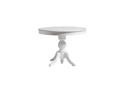 Round Dining table Extendable Dining room table Wooden table Table White
