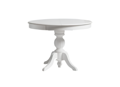 Round Dining table Extendable Dining room table Wooden table Table White