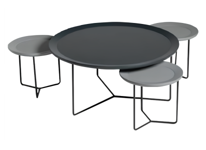 Coffee table Group Coffee table Sofa table Side table Black Table