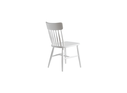 Dining chairs Group wooden chairs Kitchen chairs Set 4pcs White Wood