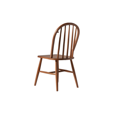 Dining chairs Group wooden chairs Kitchen chairs Set 4pcs Brown Wood