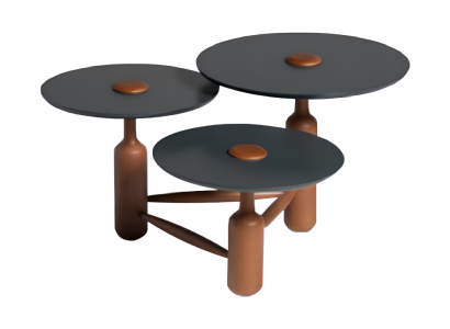 Complete e Coffee table Coffee table Sofa table Side table Wood Brown