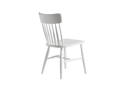 Suite wooden chairs Kitchen chairs Dining chairs Set 2pcs White Wood