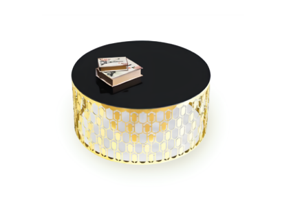 Sofa table Coffee table Coffee table Side table Gold Table Modern Glass
