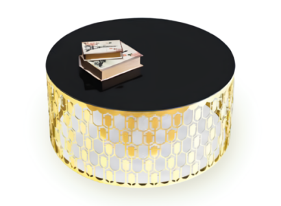 Sofa table Coffee table Coffee table Side table Gold Table Modern Glass