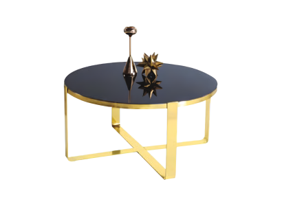Coffee table Coffee table Modern sofa table Side table Glass Gold Table