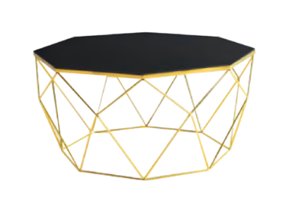 Modern Coffee table Coffee table Sofa table Side table Glass Gold Table