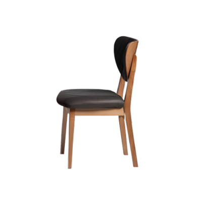 Kitchen chair Wooden chair Dining room chair Brown Wood Classic Chair Fabric