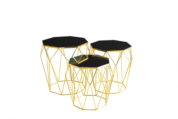 Side tables Complete e Coffee table e Sofa tables 3-piece Coffee tables Gold