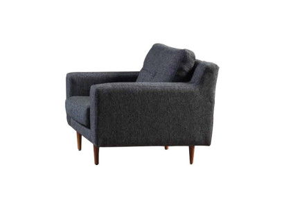 Upholstery Gray 1-Seater Living room Furniture Stylish Armchair Modern Seat