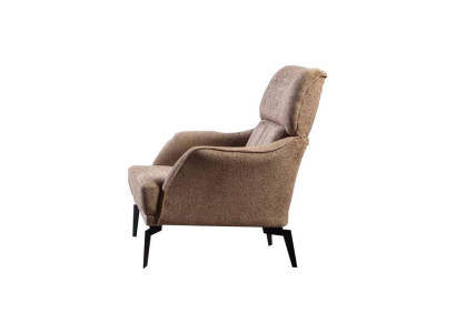 Modern Beige Armchair Living room 1-Seater Luxury Upholstery Seat Furniture new
