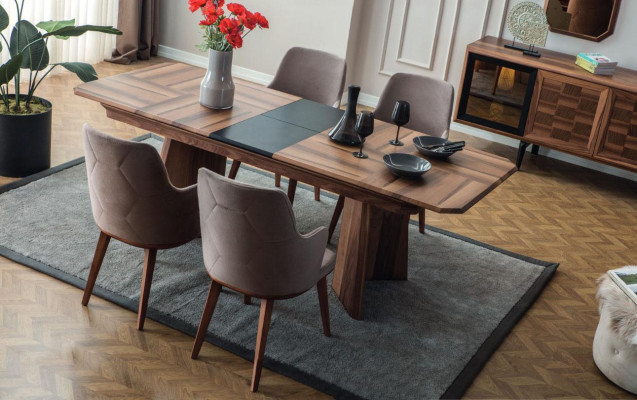 Complete e chair set Dining chairs Kitchen chairs Fabric Chairs 6 pieces