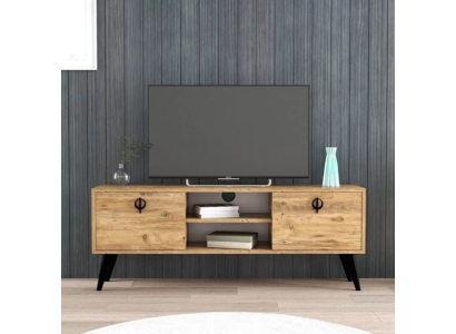 Brown Living room TV lowboard sideboard TV cabinet modern design rectangle shape