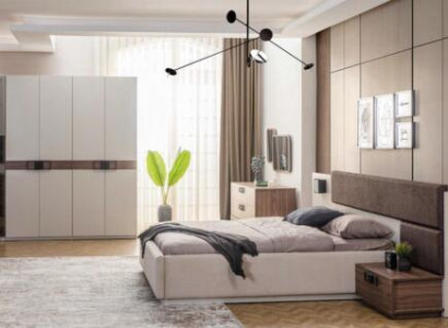 Luxurious Bedroom Suite Double bed 2x Bedside tables Corner cabinet