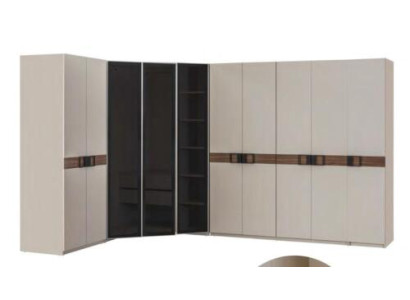 Modern White Corner Cabinet Designer Shelf Cabinet Wooden Cabinet Luxury Furniture