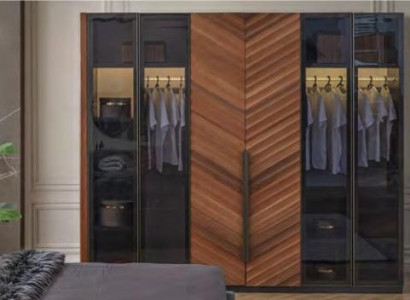 Bedroom Wardrobe Luxury Glass Cabinet Stylish Furnishings