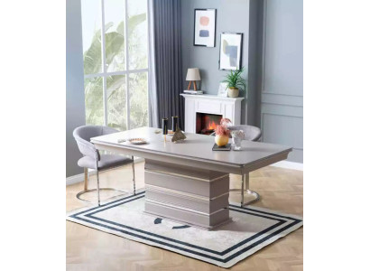 Set Group Table 6x Chairs Dining room Wooden table Dining room Design new