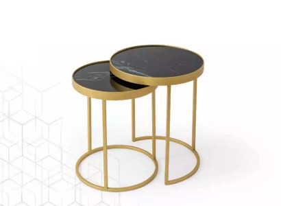 Side table gold Living room Furniture Material stainless steel Design new