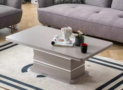 Coffee table new Living room table Side table Sofa table beige Wood