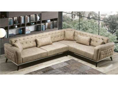 Sofa Couch Beige Living room Set Design Modern Sofa Corner sofa new
