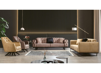 Sofa set Couch Set Chesterfield 3+3+1+1 Seat Sofa Upholstery Furniture Suite