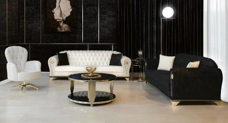 Luxury Chesterfield Sofa set 3+3+1 Couch Sofa Upholstery Furniture Sets
