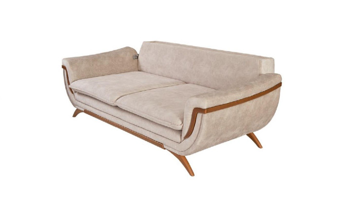 Three-seater living room set 3+3+1 sofa set seat cushion fabric sofa couch sofa