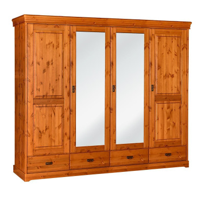 Wardrobe Country House Style Furniture Wardrobe Wood Bedroom Cabinets Brown new