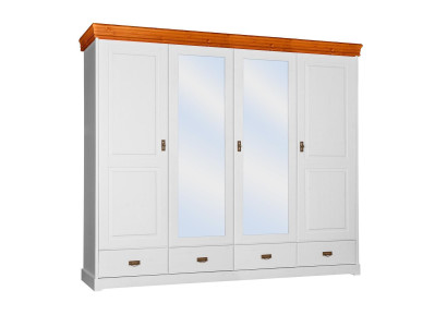 Wardrobe Country House Style Wardrobe Clothes Cabinets Wood Furniture White Shelf