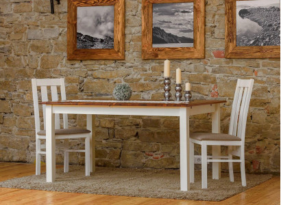 Country house wooden table Dining table Table Wood Tables 150/197cm dining room extendable