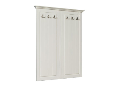 Country house style Clothes stand Wall Coat rack Wood Wardrobe Hanger White new