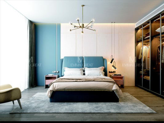Bed 3 pieces. Bedroom Set Design Luxury Bedroom Hotel Furniture 2x