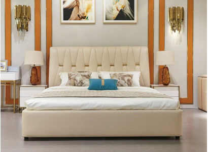 Bed 2x Bedside table 3 pieces. Bedroom Set Design Modern Luxury Beds Group new