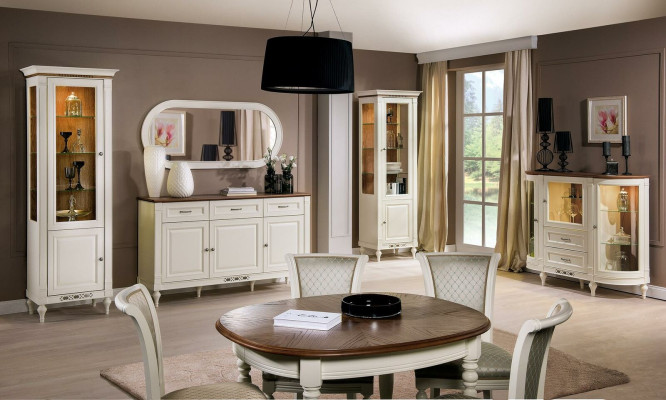 Set Dining table 4x Chairs Lehn Chair Suite Tables Dining room Group 5pcs