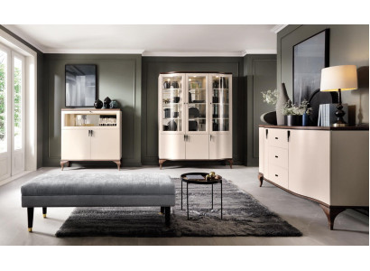Classic Cabinets Display case Showcases Wood Elegant Luxury Glass Wardrobe Wood